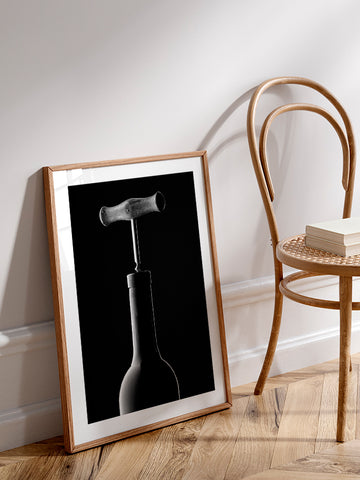 Şarap Şişesi - Art Print