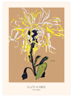 Egon Schiele Yellow Chrysanthemum - Art Print