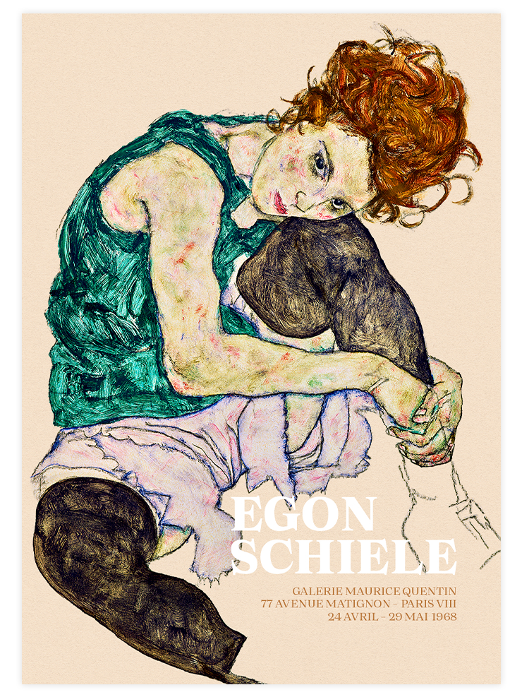 Egon Schiele Afiş - Art Print Ürün ana görseli