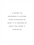 Secret To Happiness - Art Print