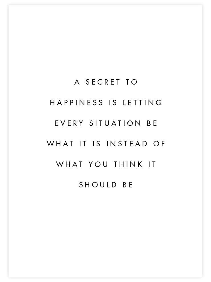 Secret To Happiness - Art Print  Poster