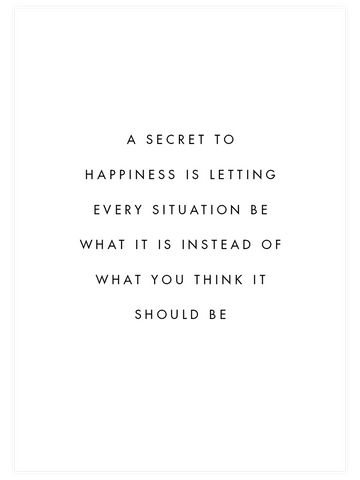 Secret To Happiness - Art Print