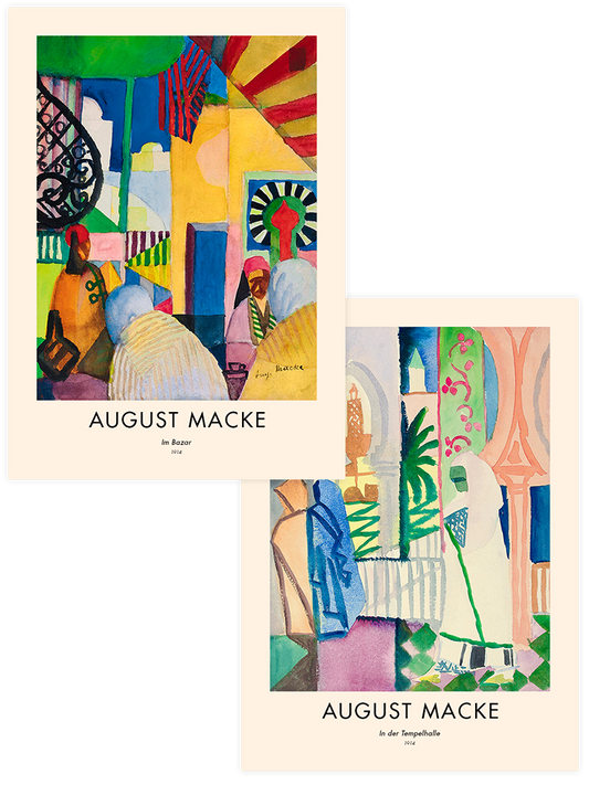 August Macke Bazar - Poster Seti Duo
