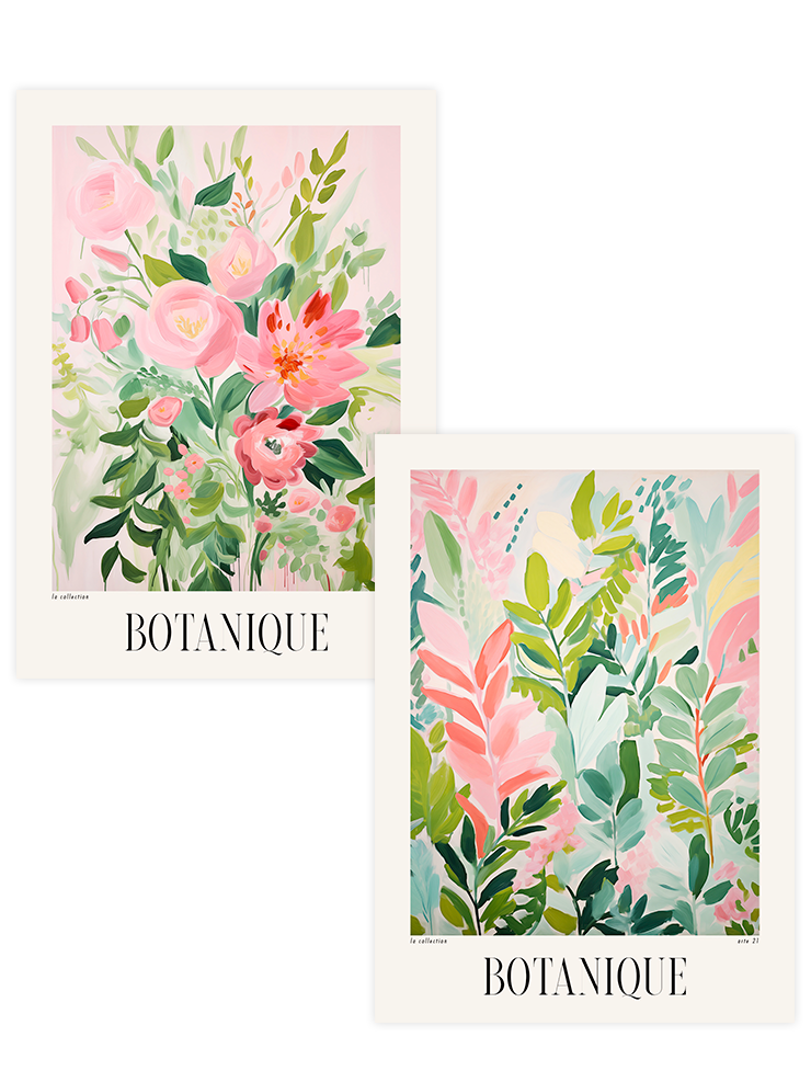 Botanique - Poster Seti Duo Sanatsal Poster