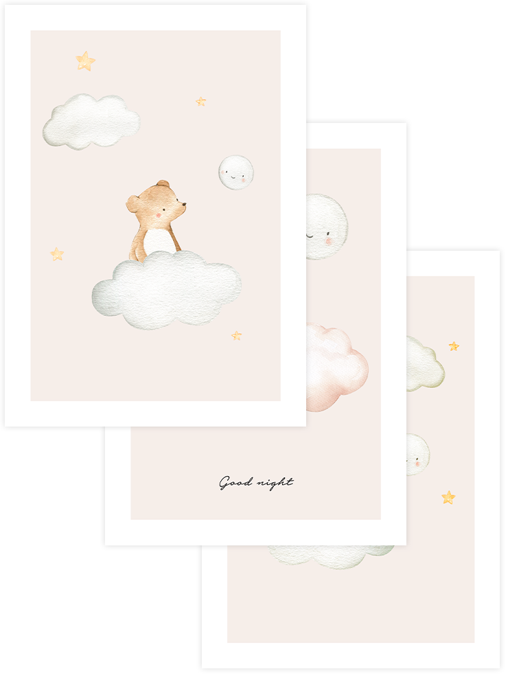 Bulutlarda - Poster Seti Trio