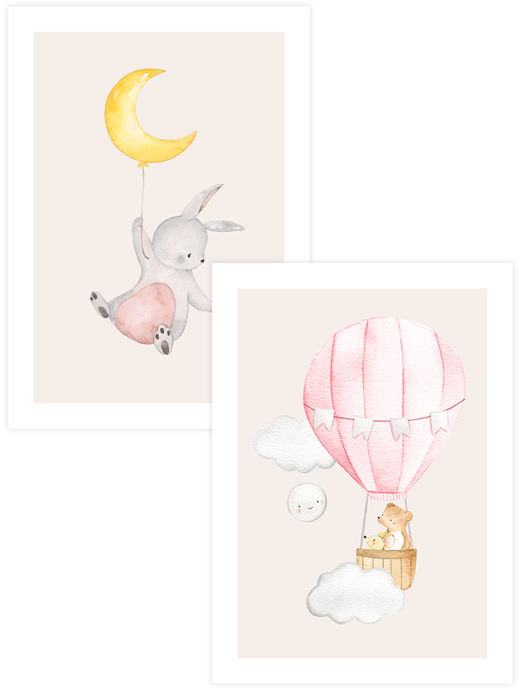 Gökyüzüne Safari - Poster Seti  Duo