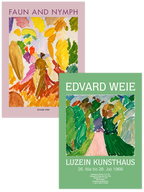 Edvard Weie Faun and Nymph - Poster Seti Duo