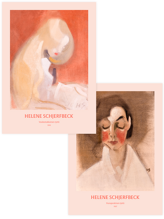 Helene Schjerfbeck Girls - Poster Seti Duo