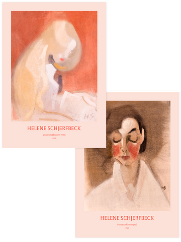 Helene Schjerfbeck Girls - Poster Seti Duo