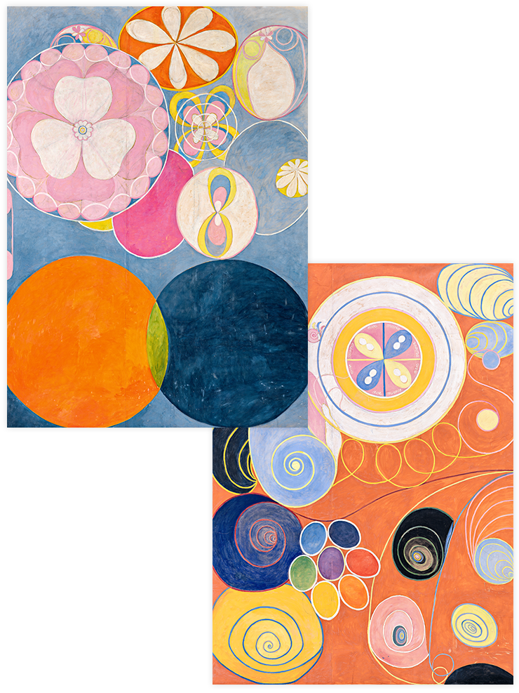 Hilma Af Klint The Ten Largest No.2 & 3 - Poster Seti Duo Ünlü Ressamlar Poster