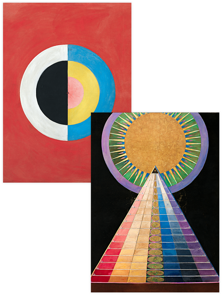Hilma Af Klint Kuğu - Poster Seti Duo Ünlü Ressamlar Poster