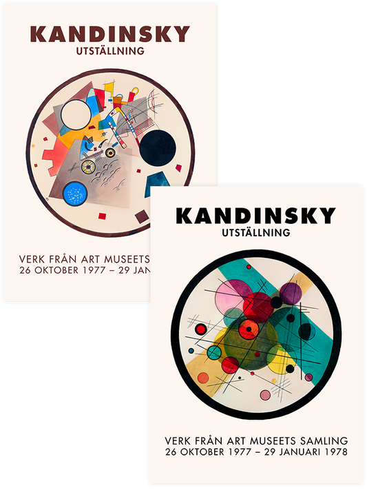 Kandinsky Geometric Colors - Poster Seti Duo