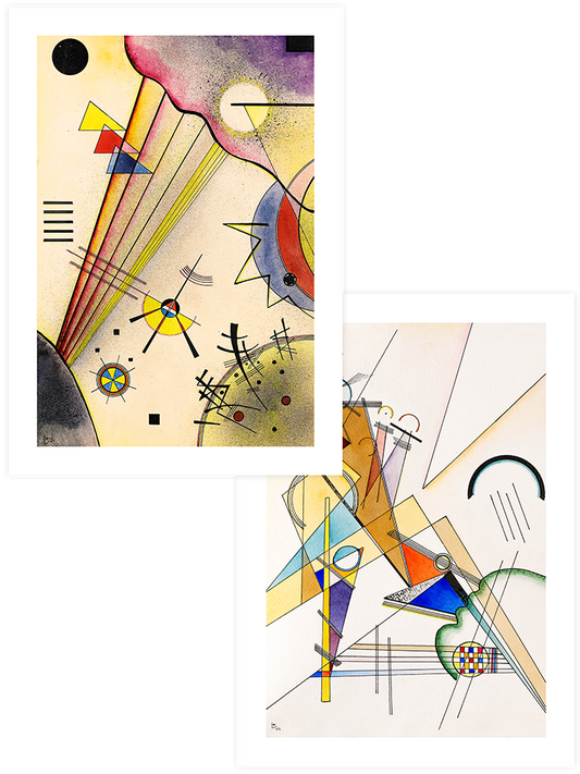 Kandinsky Geometric Art - Poster Seti Duo