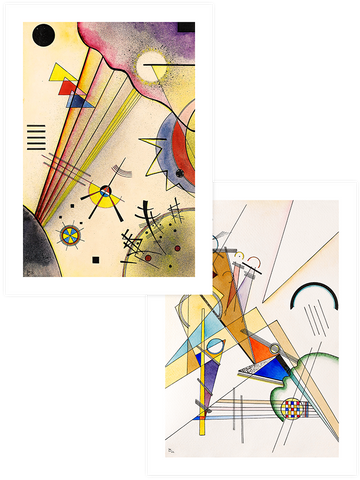 Kandinsky Geometric Art - Poster Seti Duo