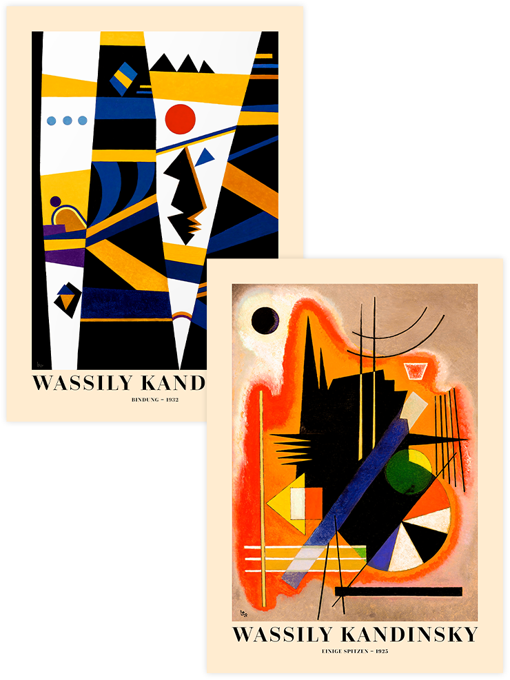 Kandinsky Binding - Poster Seti Duo Ünlü Ressamlar Poster