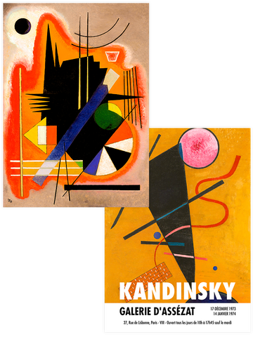 Kandinsky Einige Spitzen - Poster Seti Duo
