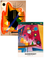 Kandinsky Heavy Red - Poster Seti Duo