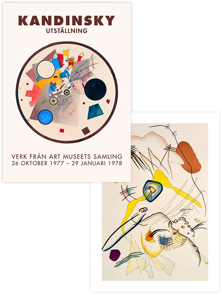 Kandinsky - Poster Seti Duo Ünlü Ressamlar Poster