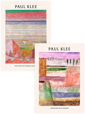 Paul Klee Fertile Country - Poster Seti Duo