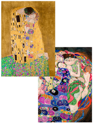 Klimt The Kiss & The Virgin - Poster Seti Duo