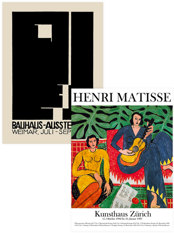 Bauhaus & Matisse - Poster Seti Duo