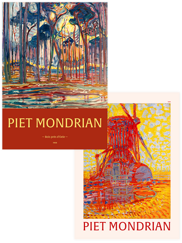 Piet Mondrian The Windmill - Poster Seti Duo