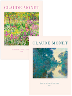 Claude Monet The Artist's Garden - Poster Seti Duo