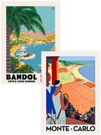 Vintage Monte Carlo - Poster Seti Duo