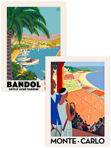 Vintage Monte Carlo - Poster Seti Duo