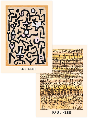 Paul Klee Comedians - Poster Seti Duo