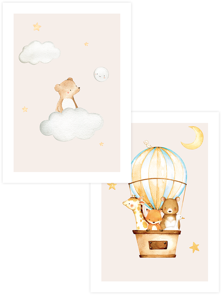 Gökyüzünü Keşfetmek - Poster Seti Duo Ürün ana görseli