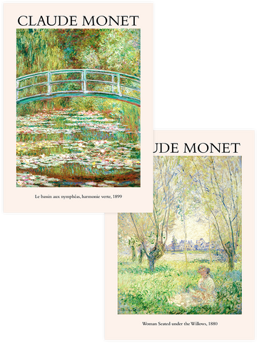 Claude Monet Woman Seated - Poster Seti Duo