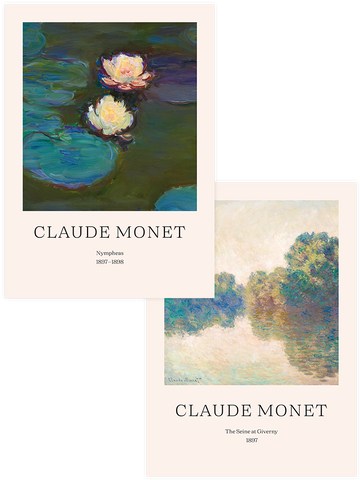 Monet Nympheas - Poster Seti Duo