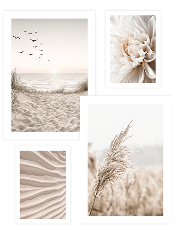 Beige Mood Poster Seti
