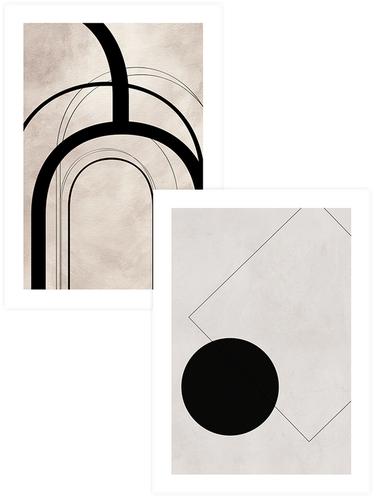 Geometric Shapes - Poster Seti Duo