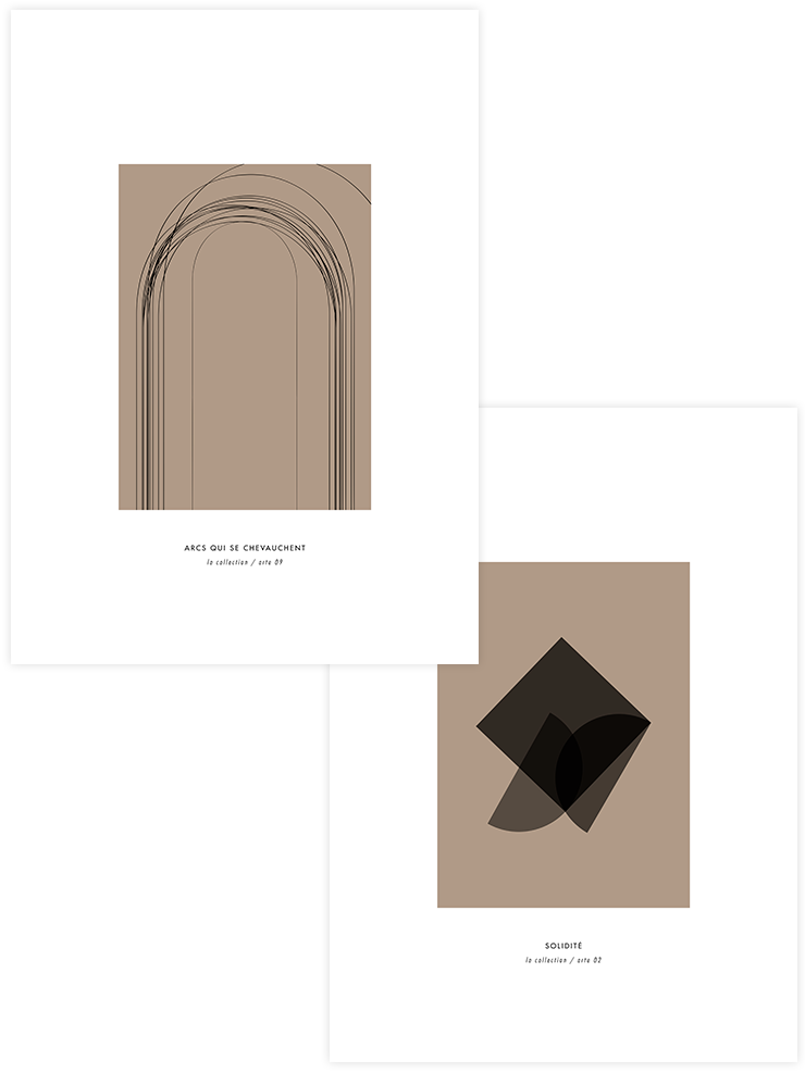 Minimalist Sophistication - Poster Seti Duo Sanatsal Poster