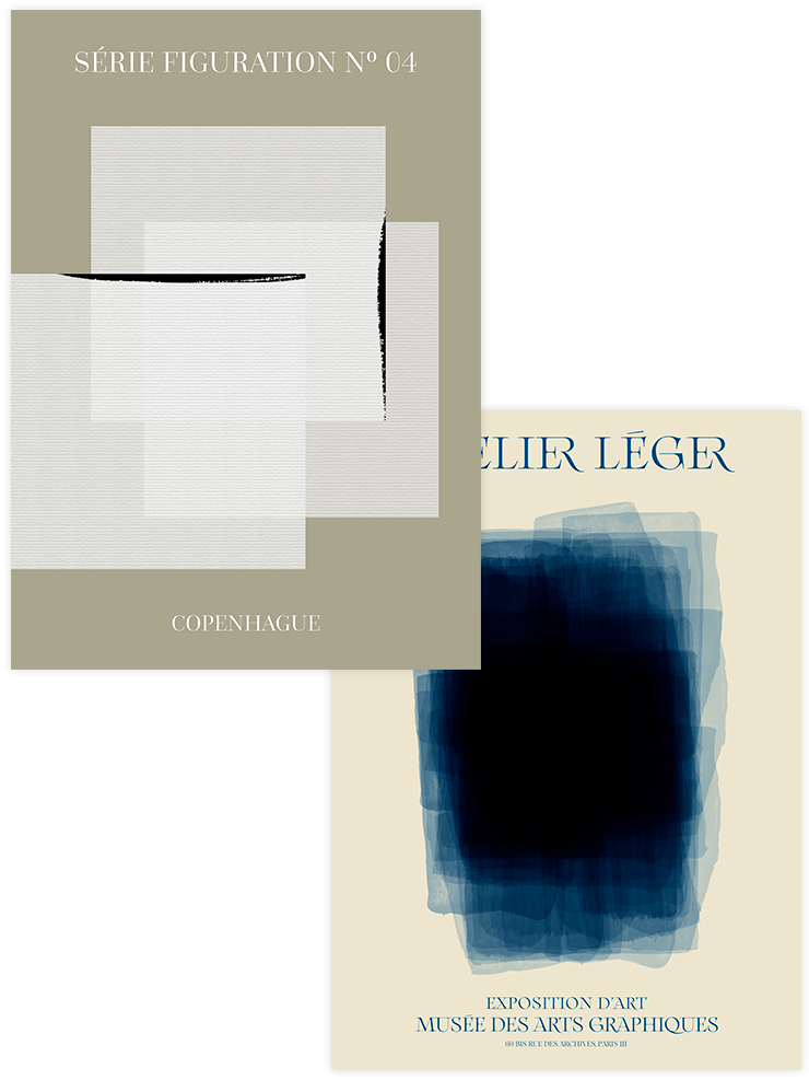 Figuration - Poster Seti Duo Sanatsal Poster