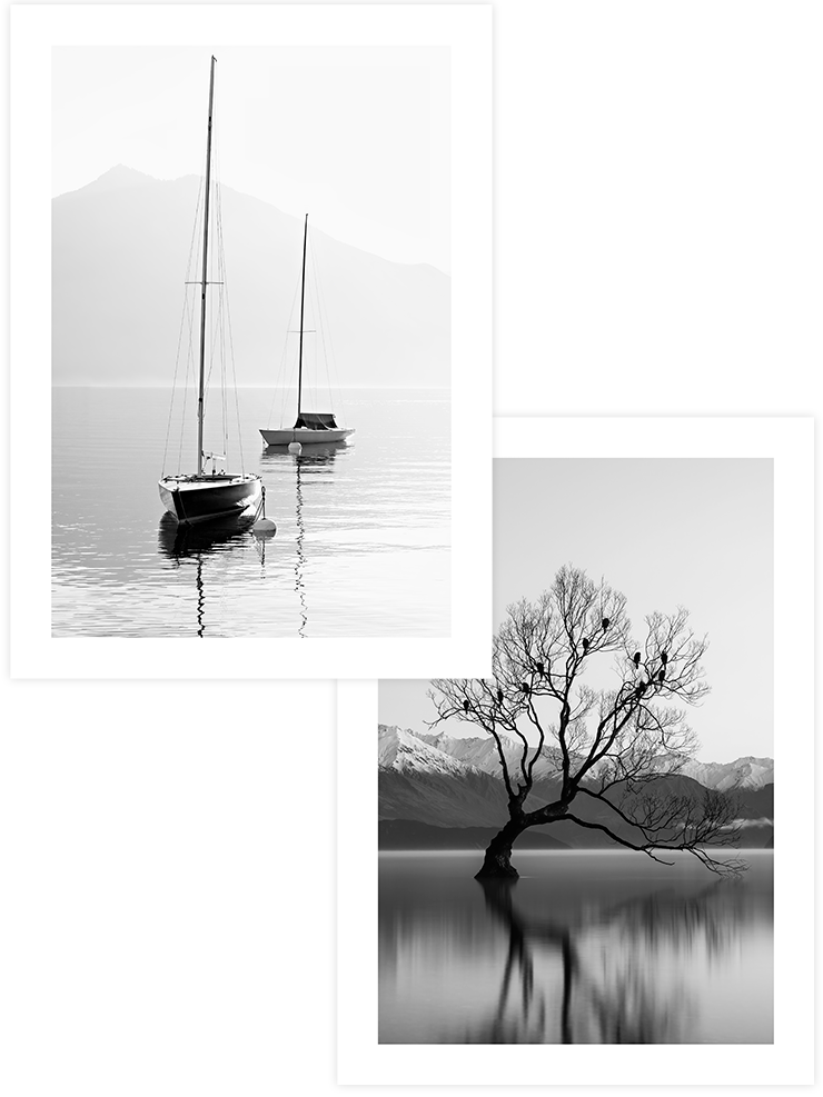 Peaceful Quietness - Poster Seti Duo Fotoğraflar Poster