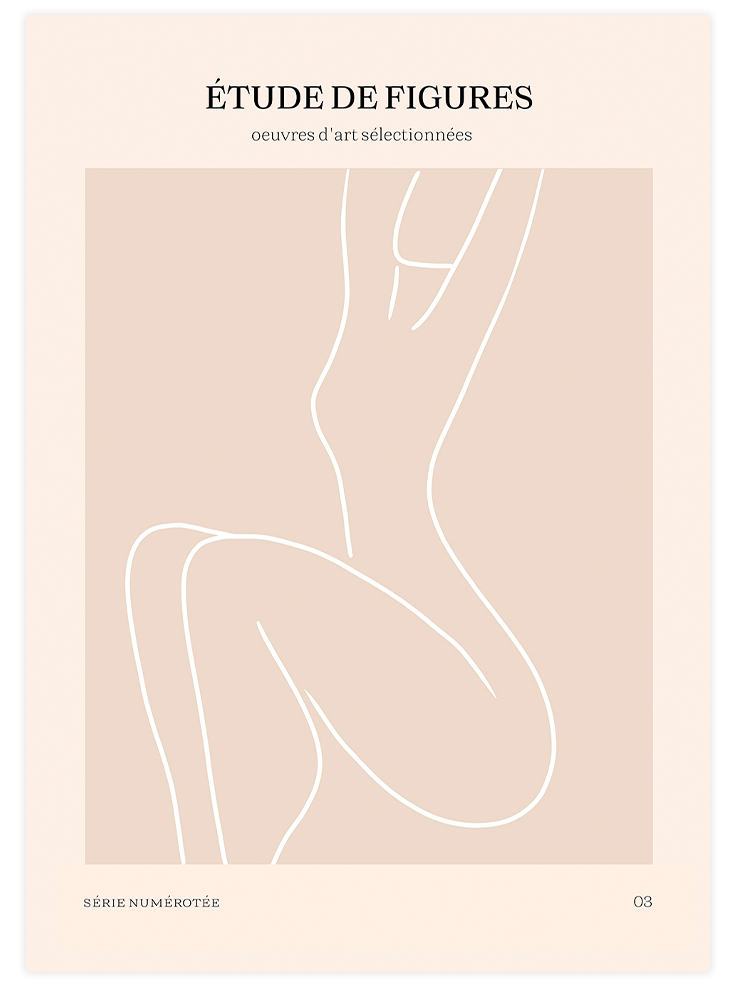 Etude de Figures - Poster Seti Duo Ürün ikincil görseli