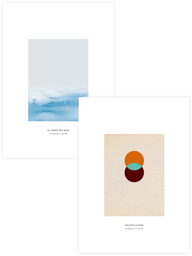 Arte Minimalista - Poster Seti Duo Sanatsal Poster