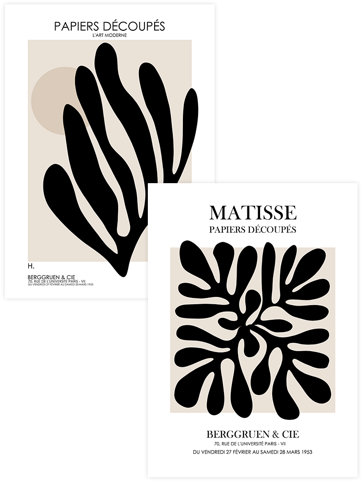 Matisse Soyut - Poster Seti Duo Sanatsal Poster