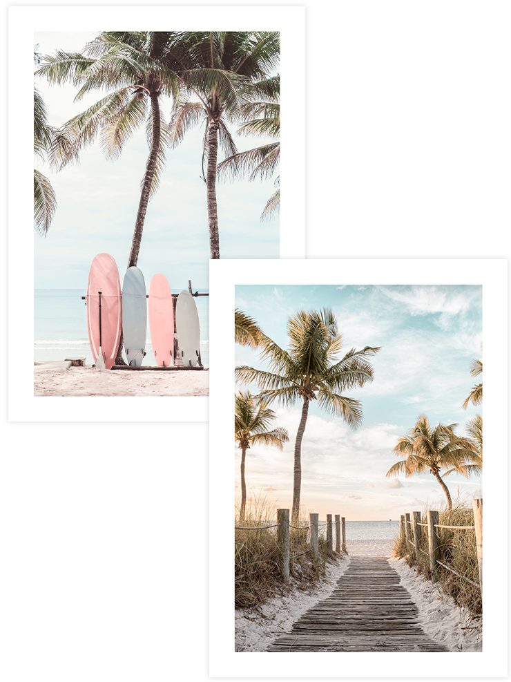 Surf Lovers - Poster Seti Duo