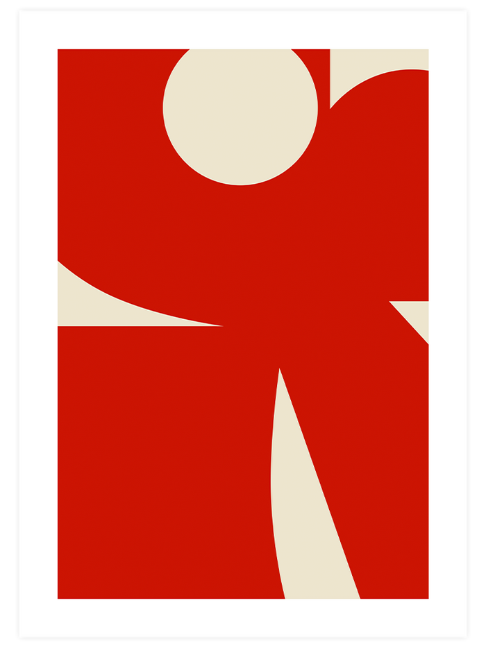 Red & Blue Shapes - Poster Seti Duo  Poster