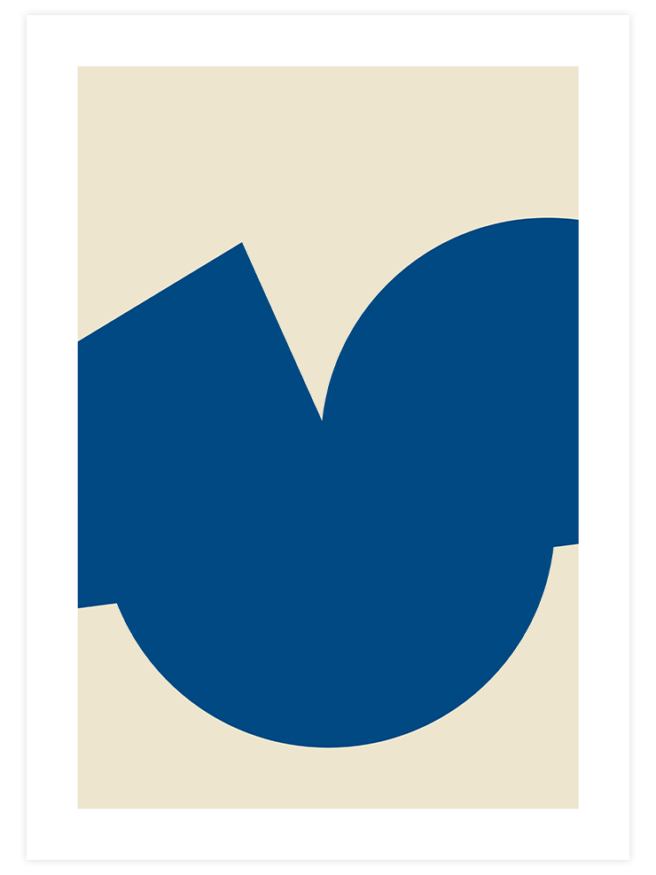 Red & Blue Shapes - Poster Seti Duo