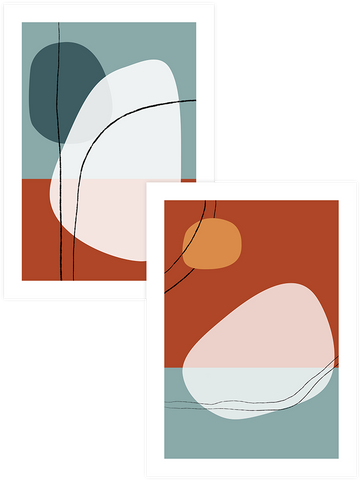Shapes & Lines - Poster Seti Duo