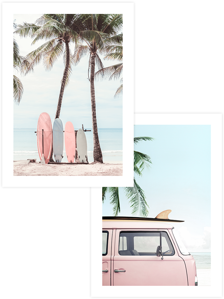 Surf Time - Poster Seti Duo Ürün ana görseli