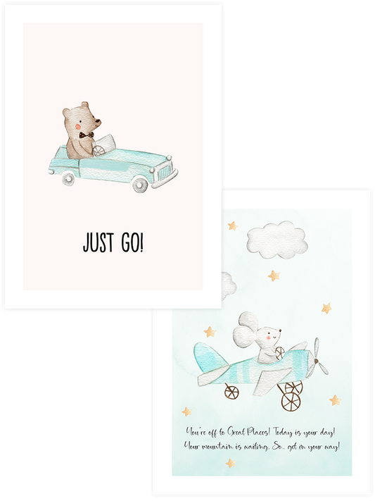 Green Pastel Touch - Poster Seti Duo