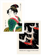 Geisha & Birds - Poster Seti Duo
