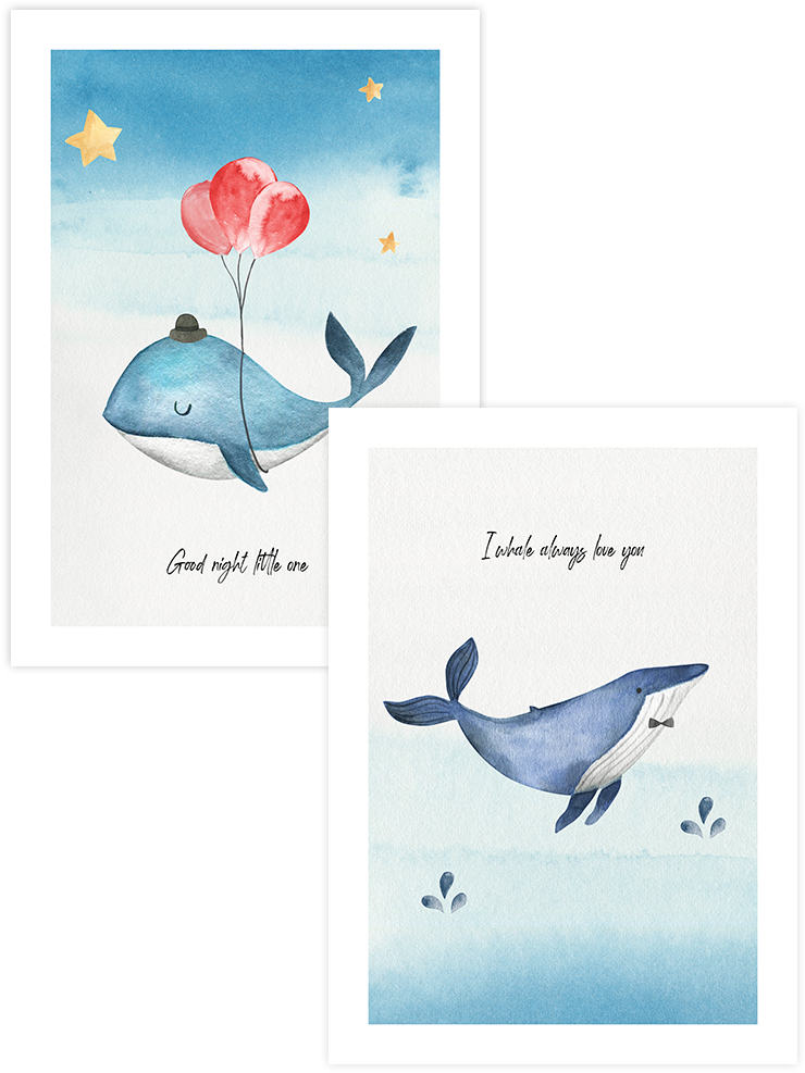 Blue Touch - Poster Seti Duo Ürün ana görseli