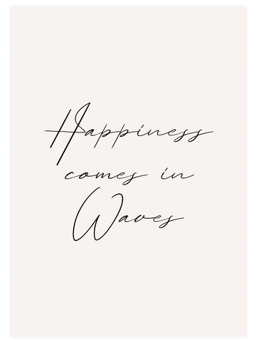 Happiness Comes in Waves Poster Seti
